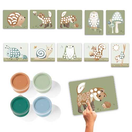 Little Dutch - Set colori a dita Forest Friends