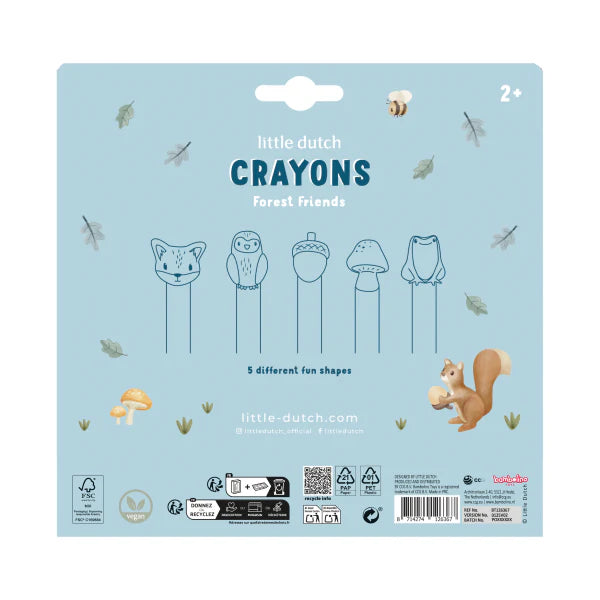Little Dutch - Colori a cera Forest Friends