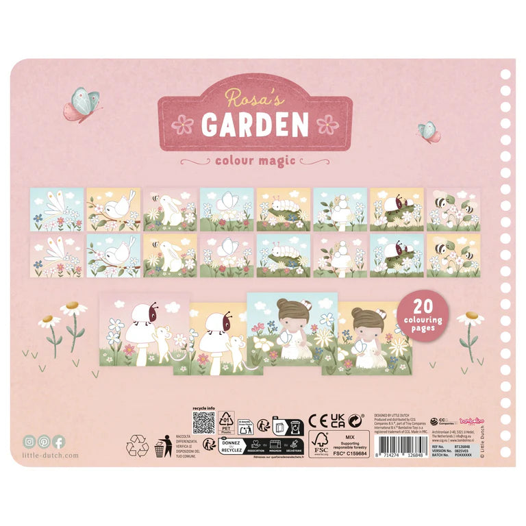 Little Dutch - Libro da colorare Rosa