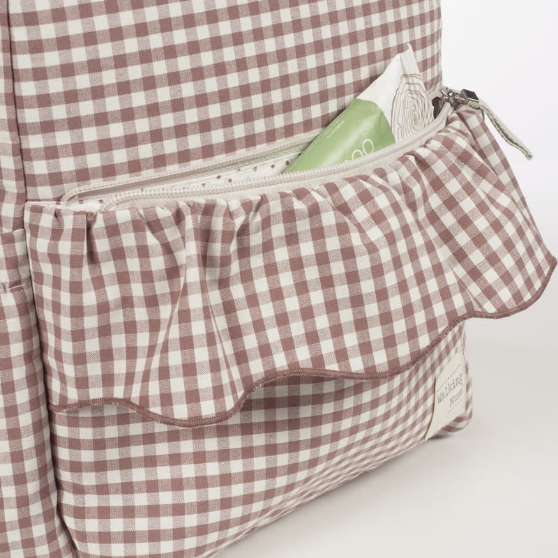 Walking Mum - Zaino Praliné Vichy Moka
