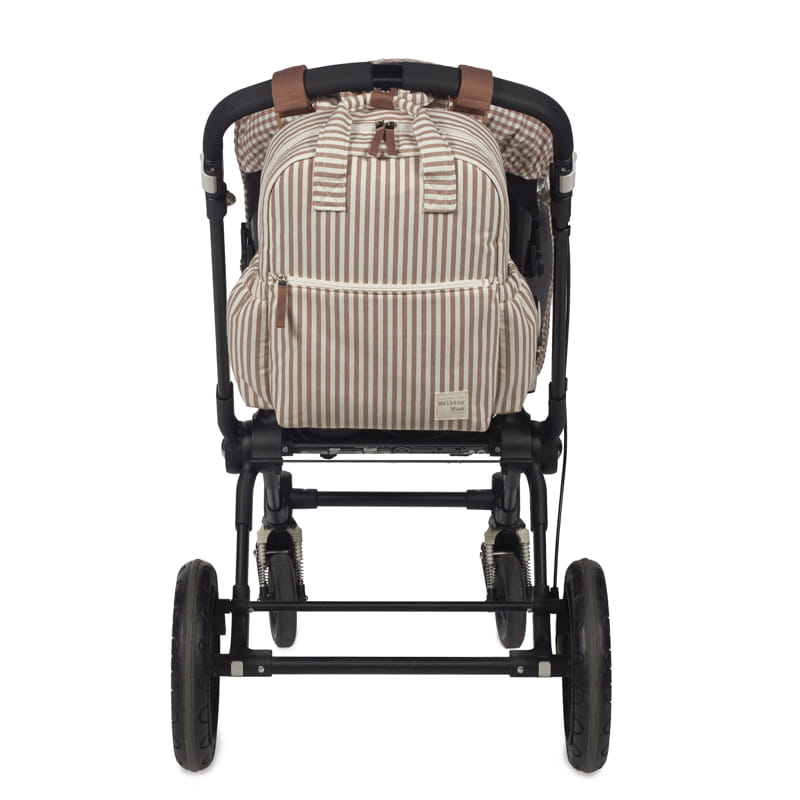 Walking Mum - Zaino Praliné Strisce Moka