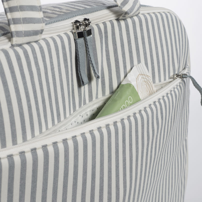 Walking Mum - Valigia Praliné Righe Matcha