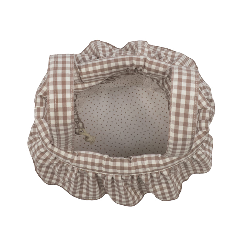 Walking Mum - Borsa Bucket Praliné Vichy Moka