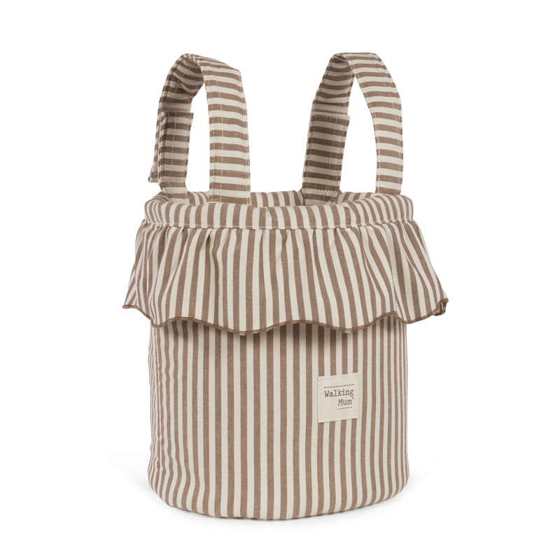 Walking Mum - Borsa Bucket Praliné Strisce Moka