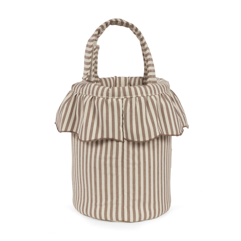 Walking Mum - Borsa Bucket Praliné Strisce Moka