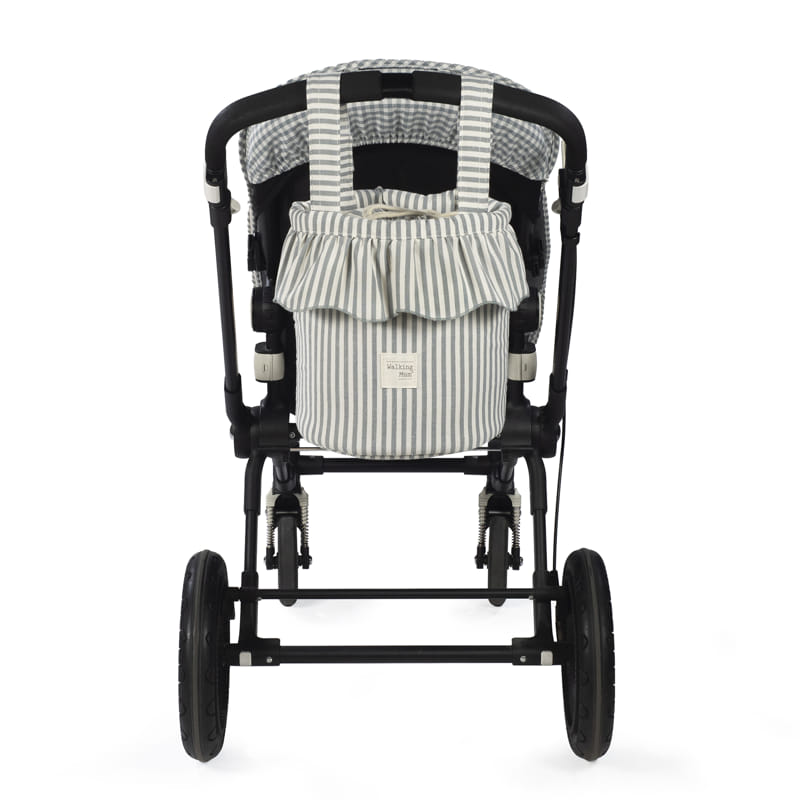 Walking Mum - Borsa Bucket Praliné Strisce Matcha