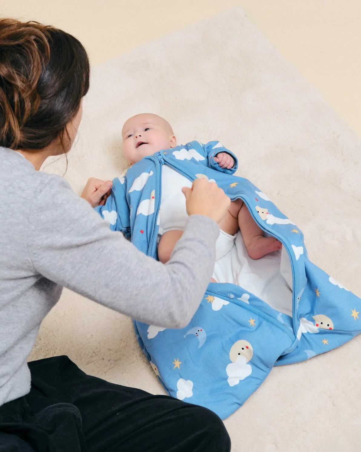 Molis&Co. Sacco nanna per neonato con maniche - Good night- TOG 1