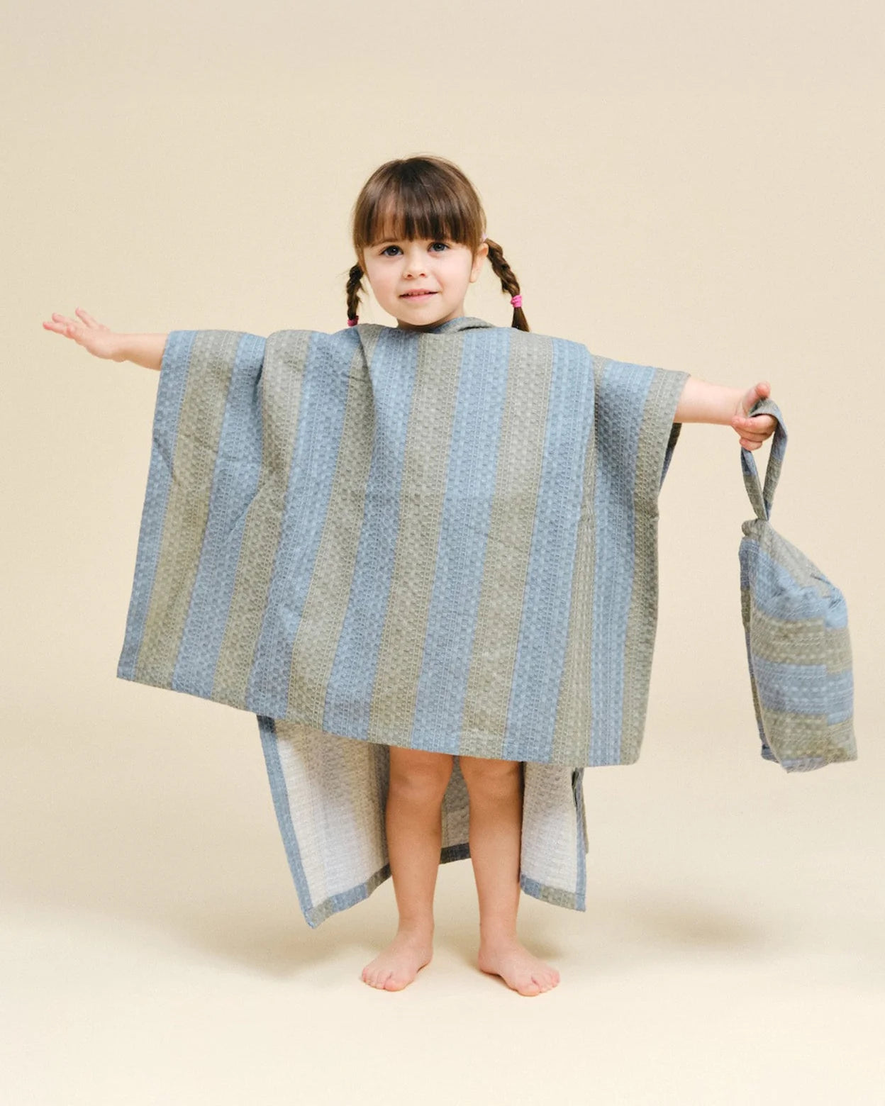 Molis&Co. Organizer - Beauty Khaki & Blue Stripes
