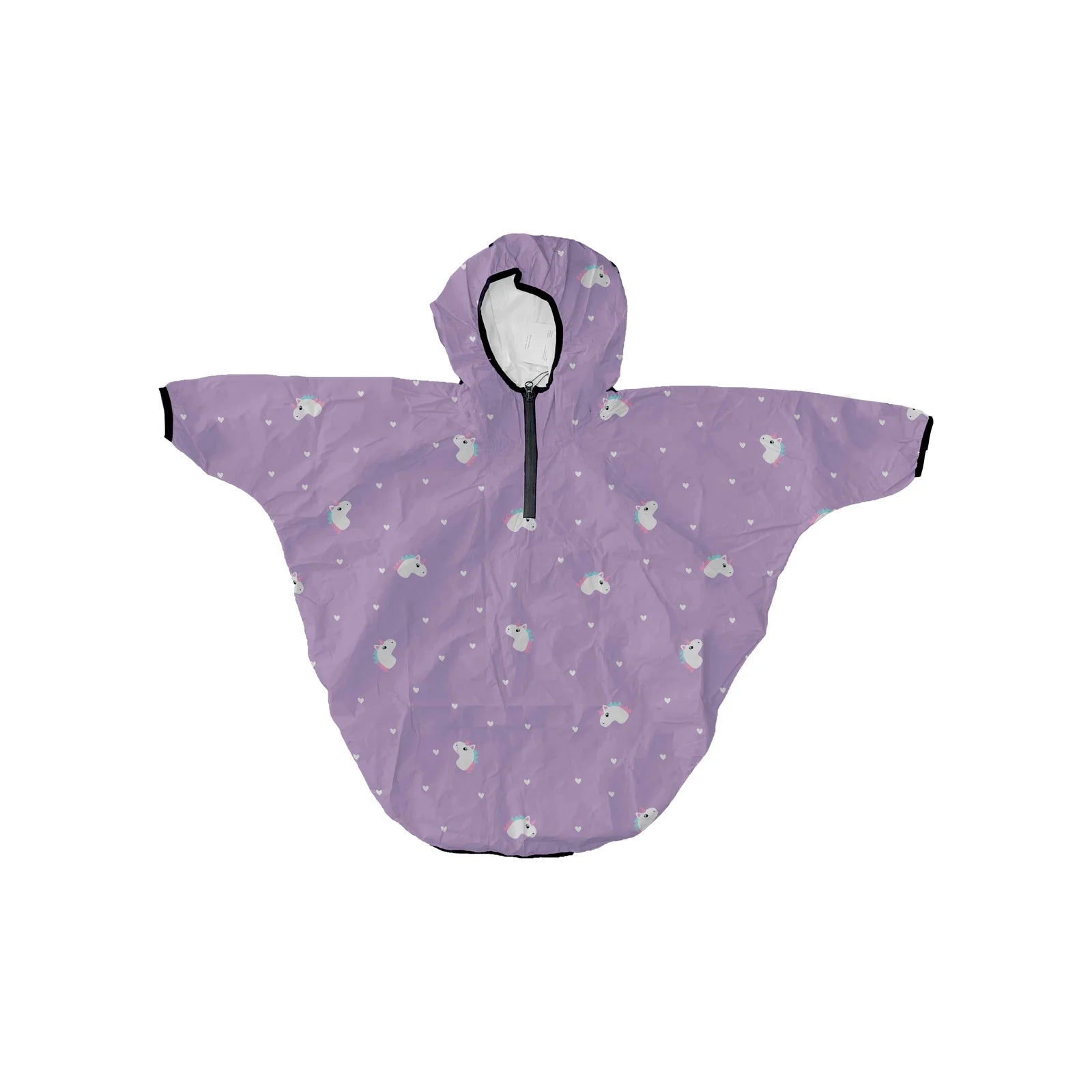 Mantellina da pioggia Mr. Tiggle impermeabile con cappuccio per bambini, leggera e colorata, ideale per le giornate di pioggia.