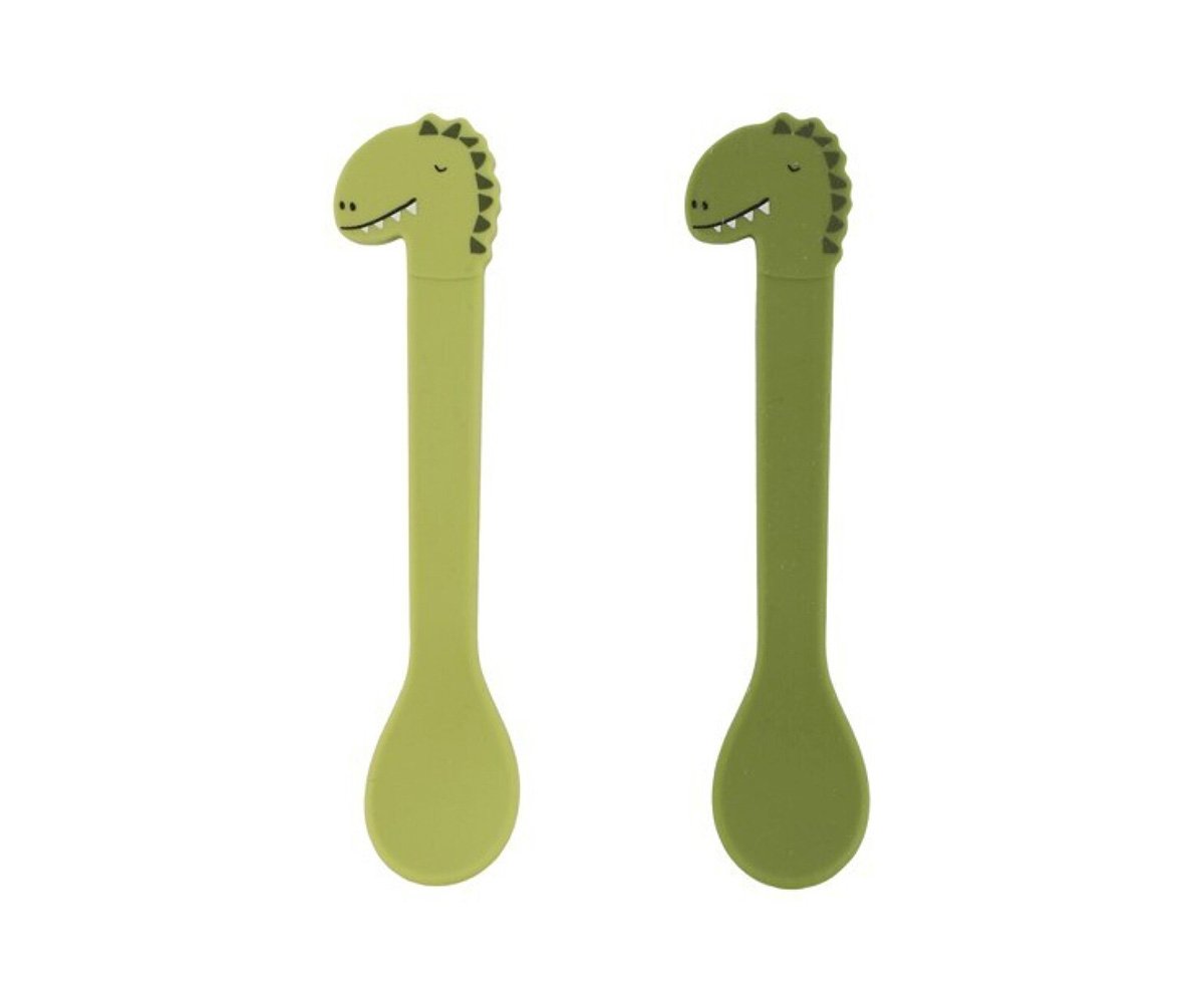 Trixie Baby - Cucchiaini silicone Mr. Dino