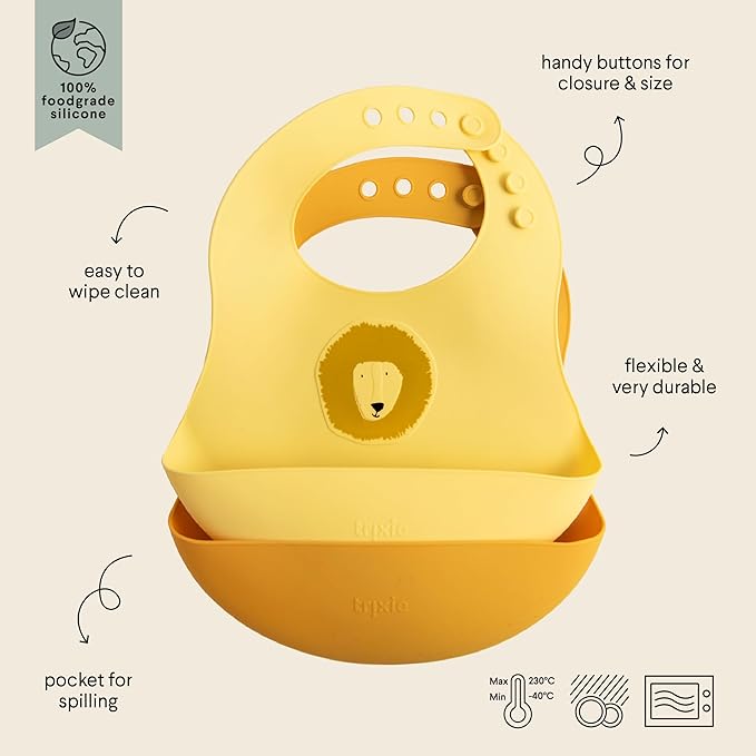 Trixie Baby - Bavaglino in silicone Mr. Lion