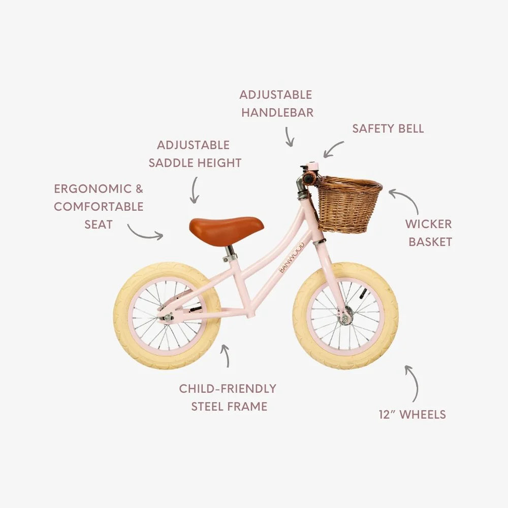 Bici senza pedali Banwood First Go — ROSA