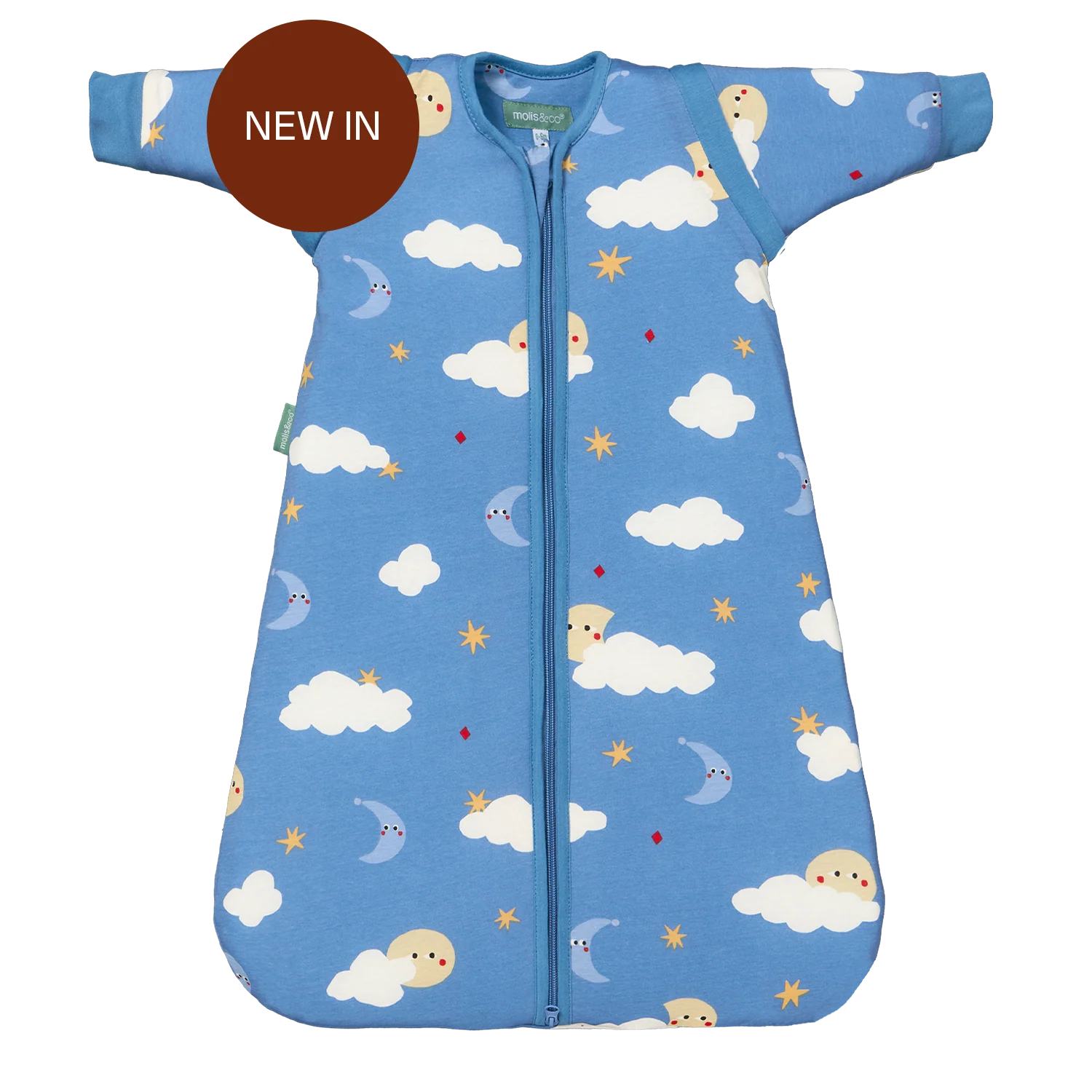 Molis&Co. Sacco nanna per neonato con maniche - Good night- TOG 1