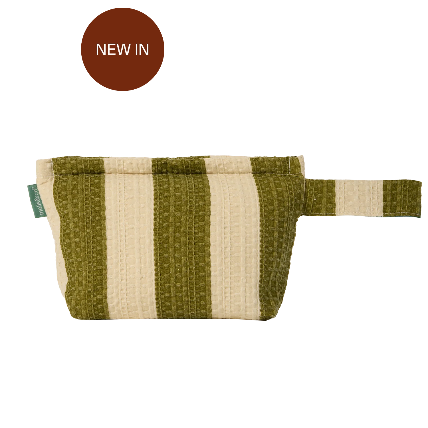 Molis&Co. Organizer - Beauty Khaki & Cream Stripes