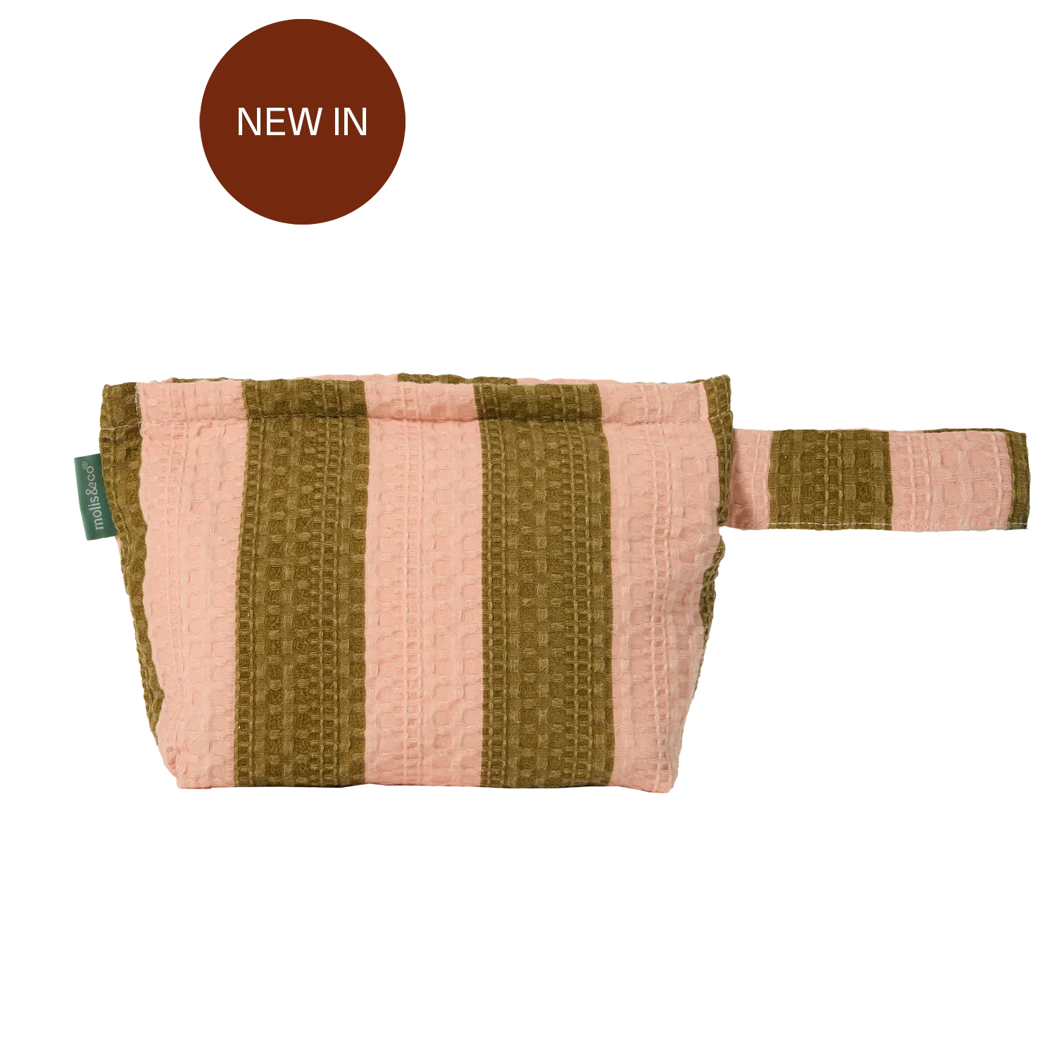 Molis&Co. Organizer - Beauty Khaki & Rose Stripes