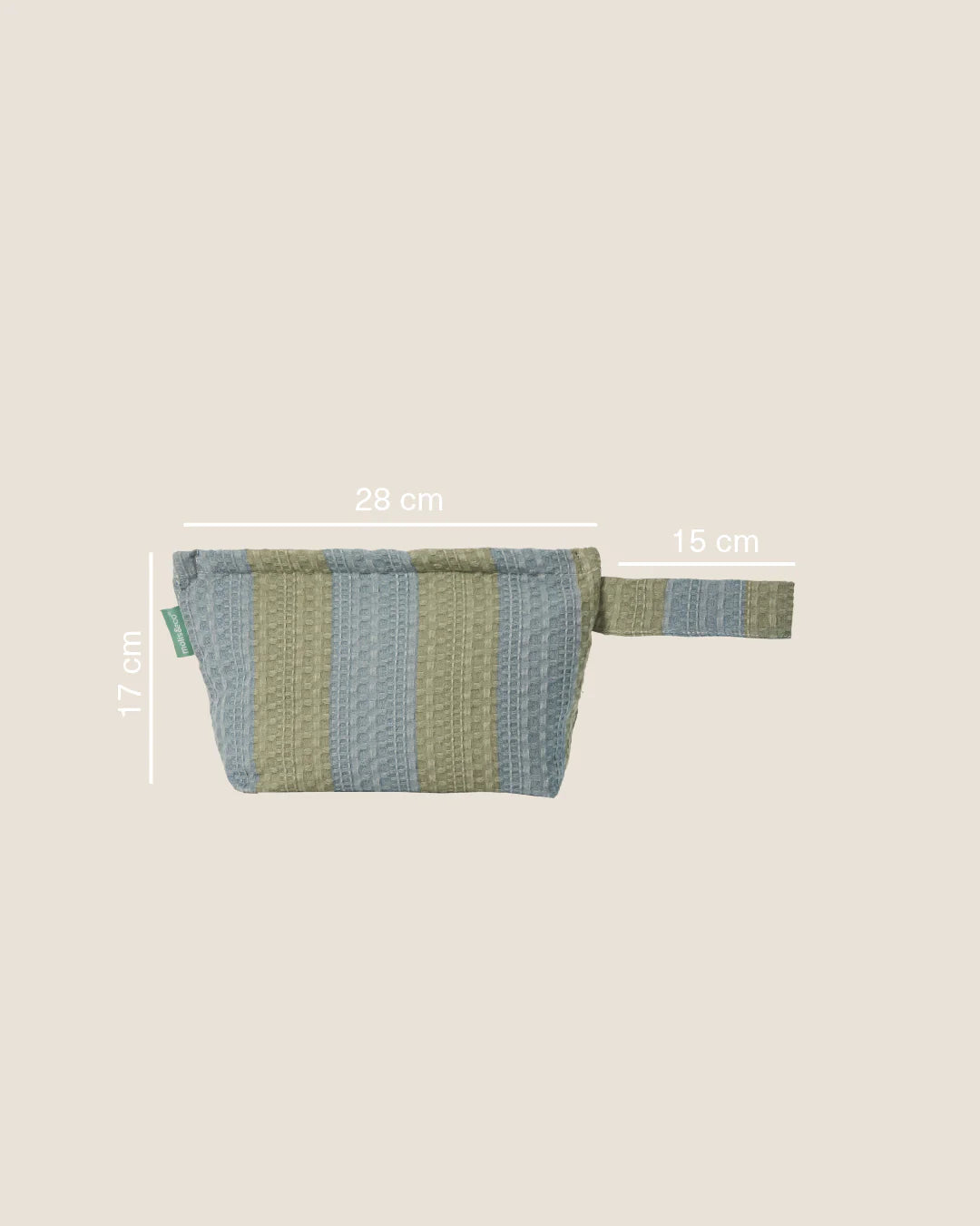 Molis&Co. Organizer - Beauty Khaki & Blue Stripes