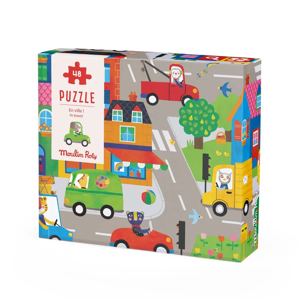 Moulin Roty - Puzzle 48 pezzi IN CITTA'
