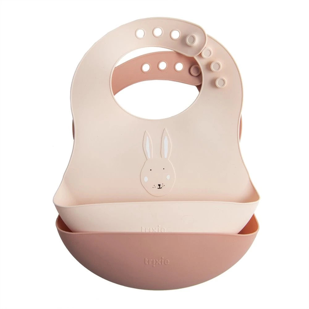 Trixie Baby - Bavaglino in silicone Mrs. Rabbit