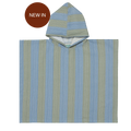 Molis&Co. Poncho da bagno - Khaki & Blue Stripes
