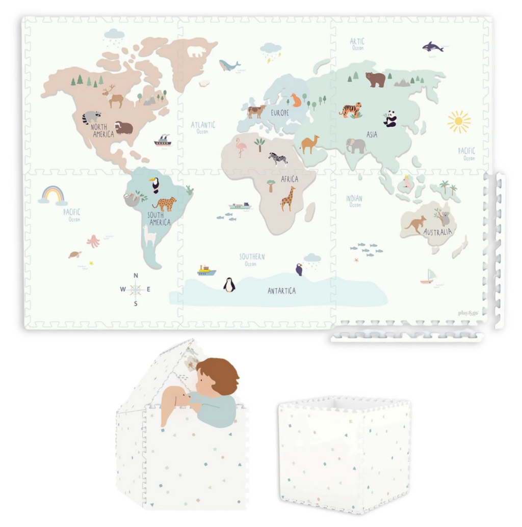 Play&Go Tappeto EVA - Tiloo Worldmap