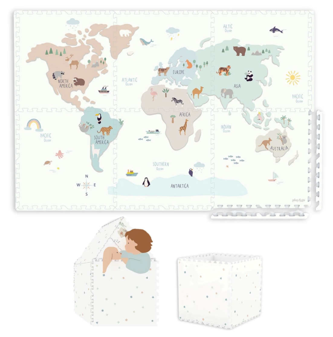 Play&Go Tappeto EVA - Tiloo Worldmap