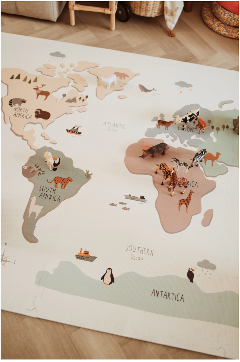 Play&Go Tappeto EVA - Tiloo Worldmap