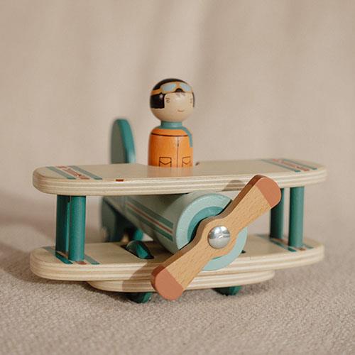 Little Dutch - Collezione veicoli con personaggio - Aeroplano