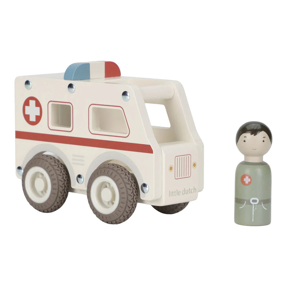Little Dutch - Collezione veicoli con personaggio - Ambulanza