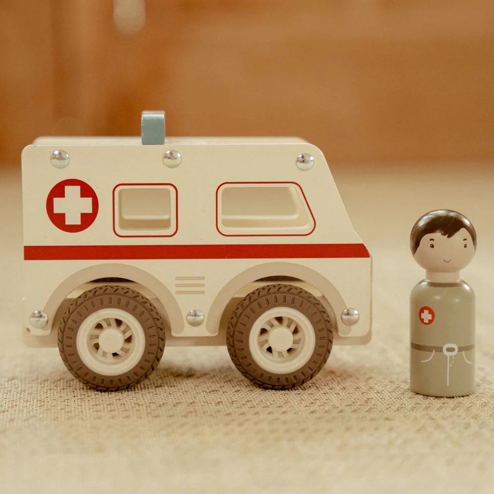 Little Dutch - Collezione veicoli con personaggio - Ambulanza