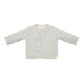 Little Dutch - Cardigan waffle verde e sabbia