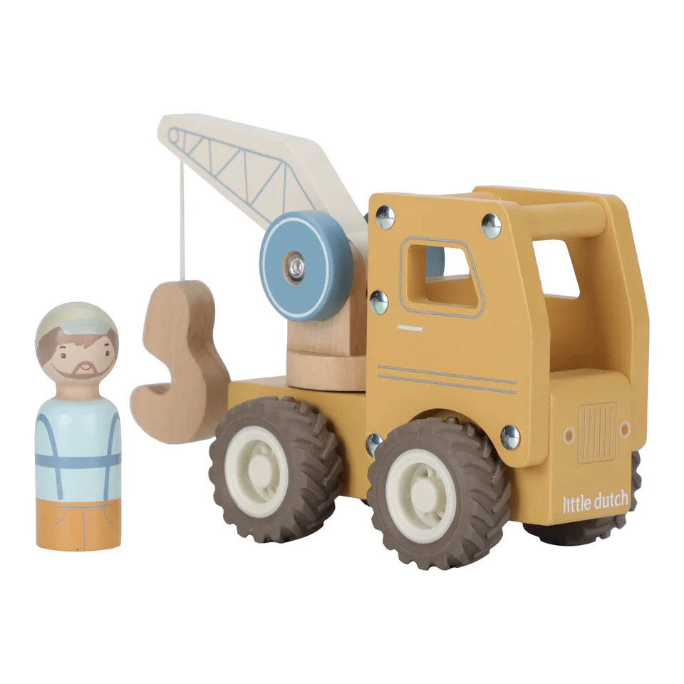 Little Dutch - Collezione veicoli con personaggio - Camion gru