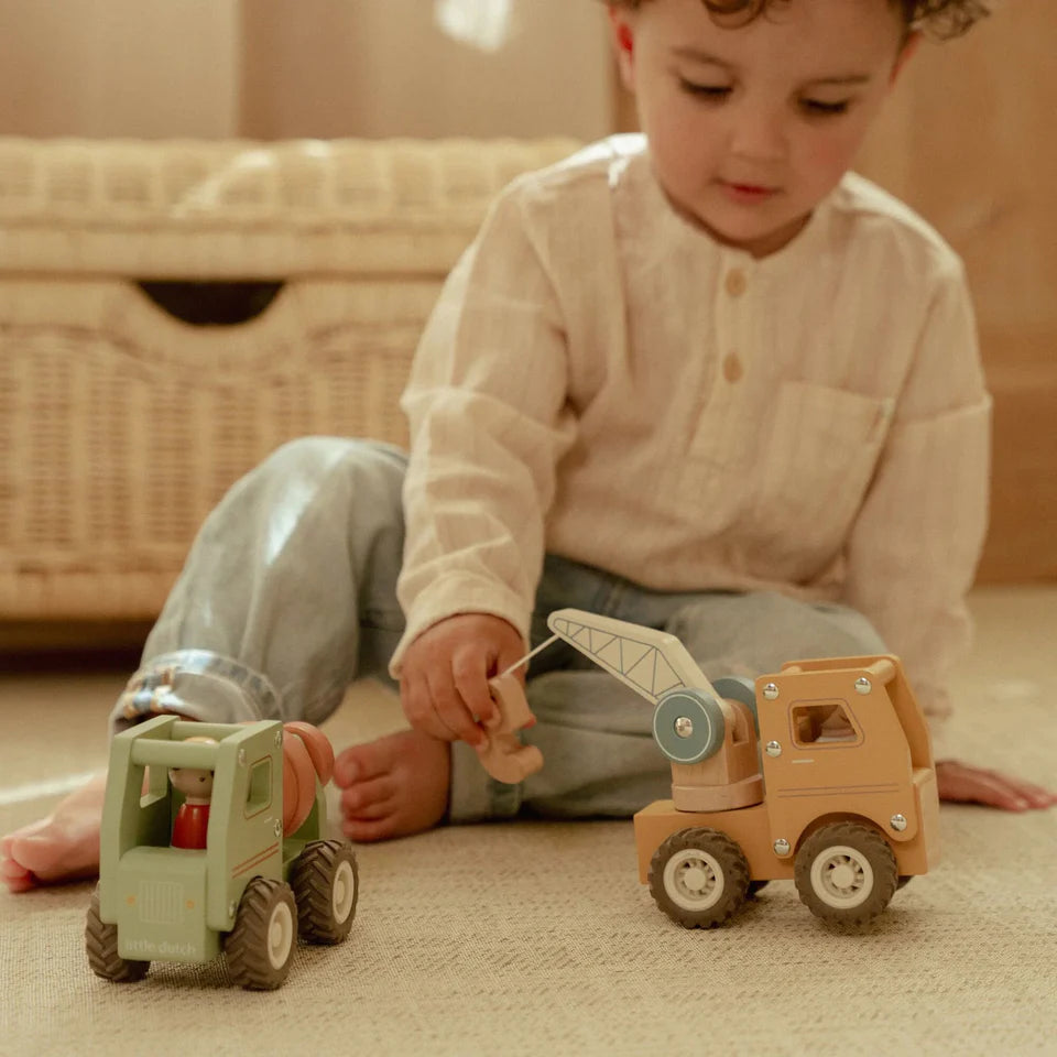 Little Dutch - Collezione veicoli con personaggio - Camion gru