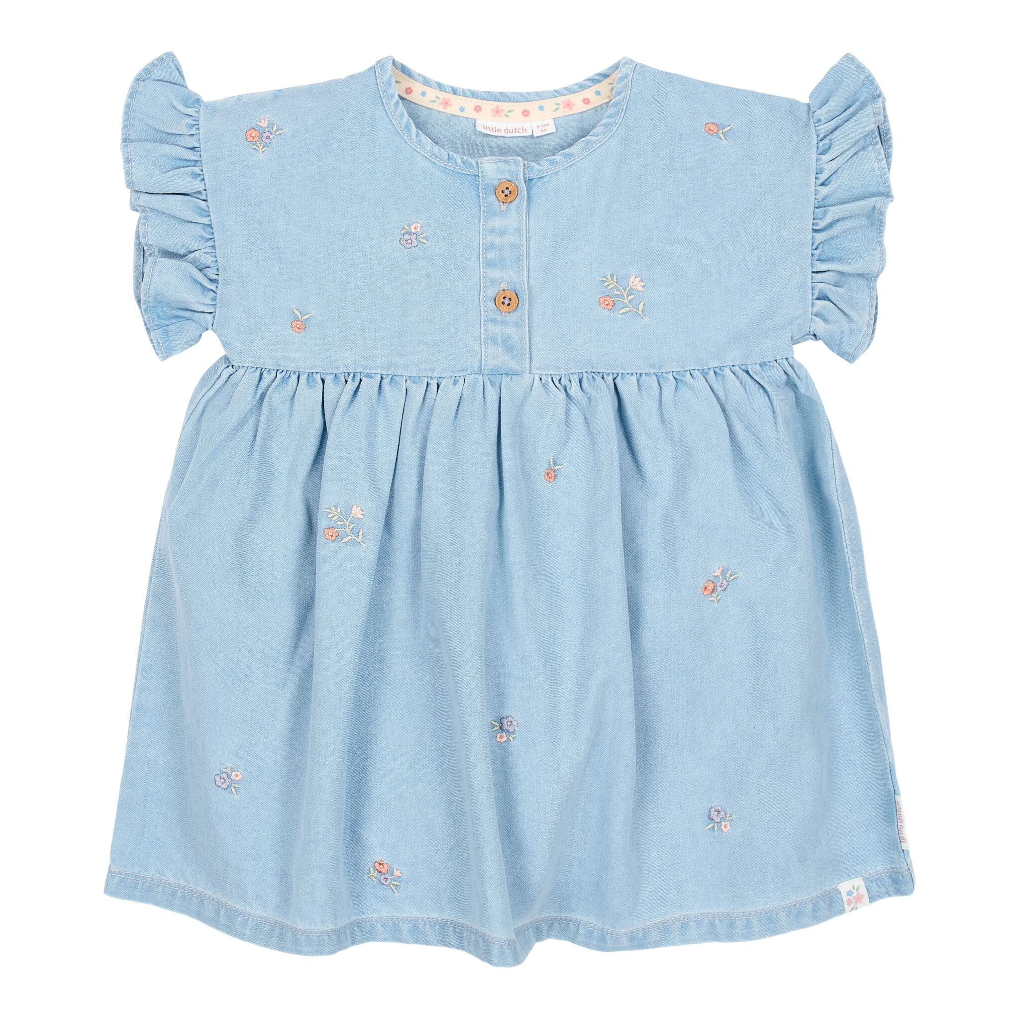 Little Dutch - Vestitino jeans maniche corte