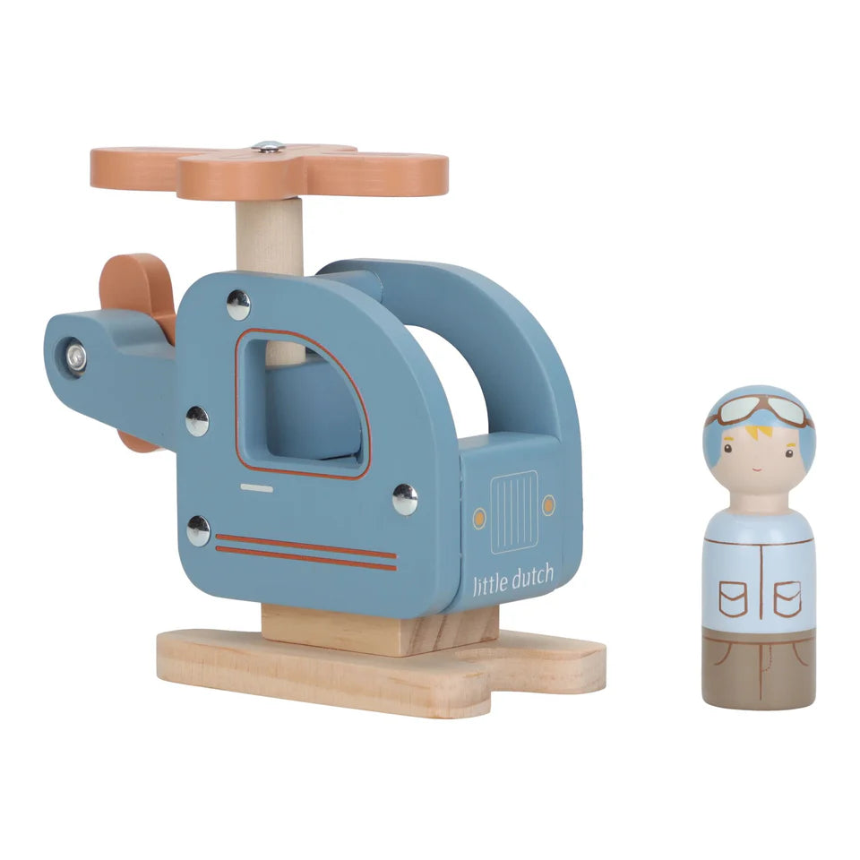 Little Dutch - Collezione veicoli con personaggio - Elicottero