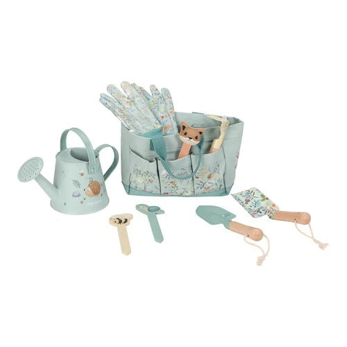 Little Dutch - Set giardinaggio 10 pezzi "Blue Forest Friends"
