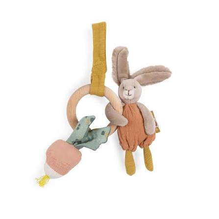 Moulin Roty - Anello sonaglio trois petites lapins