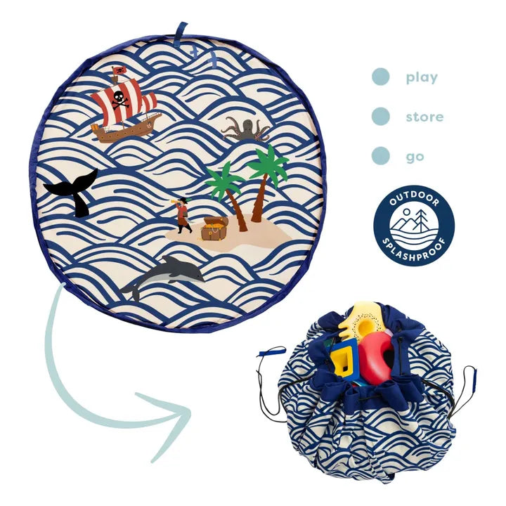 Play&Go - Tappeto gioco e sacco portagiochi Outdoor (Pirati)
