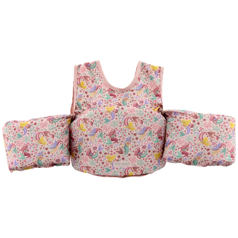 Little Dutch - Gilet con braccioli rosa "Dreamy Mermaid"