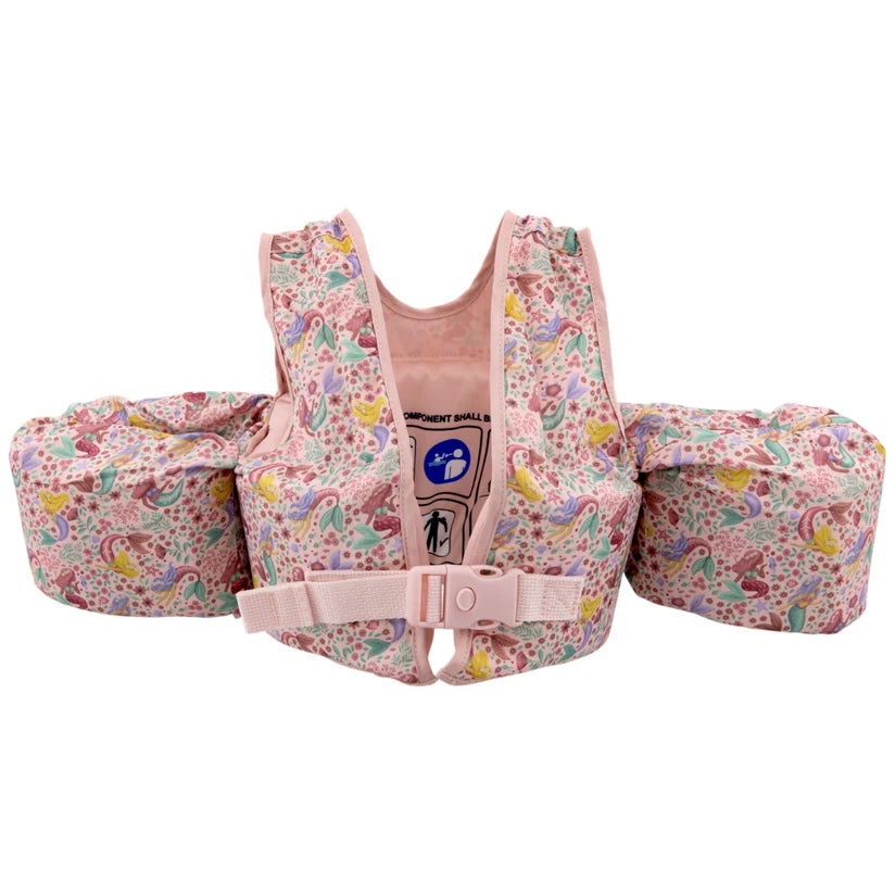 Little Dutch - Gilet con braccioli rosa "Dreamy Mermaid"