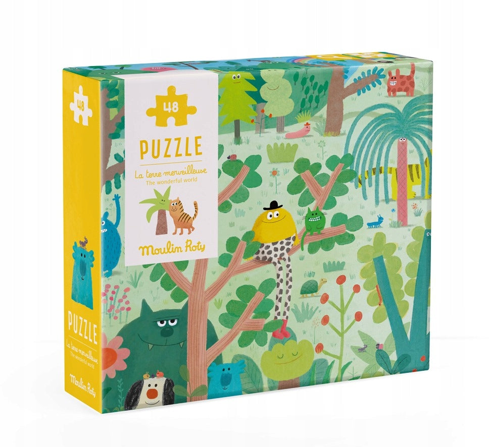 Moulin Roty - Puzzle 48 pezzi LA TERRA MERAVIGLIOSA DEGLI SCHMOUKS