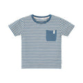 Little Dutch - Maglietta maniche corte Blue Indigo Sand Stripe