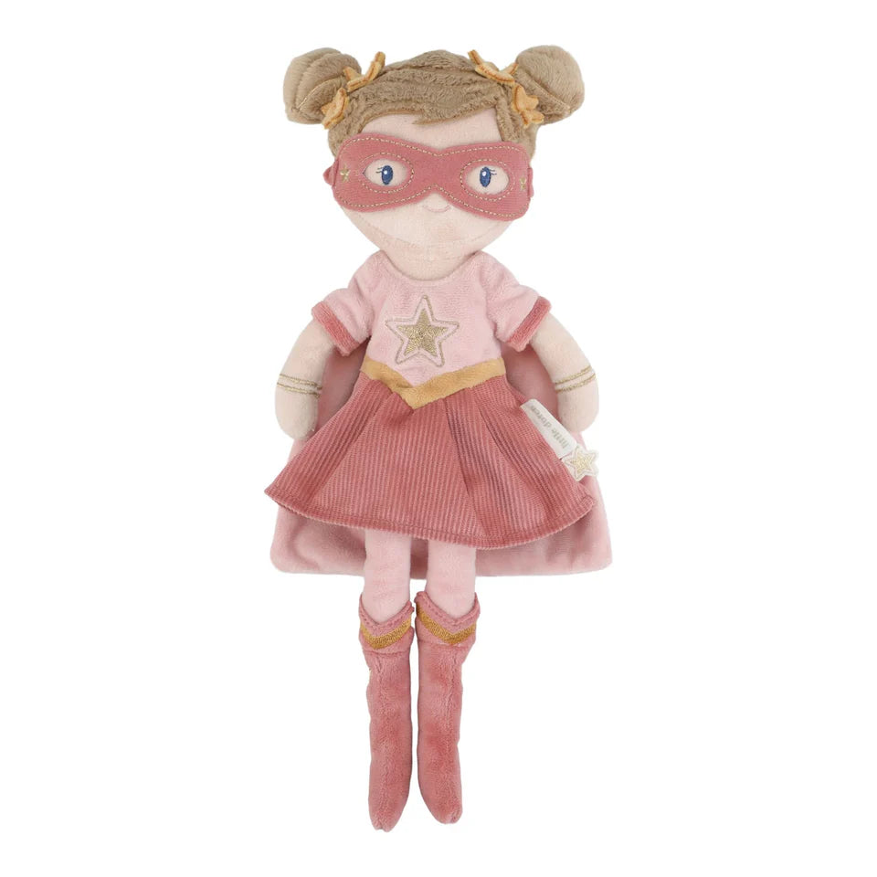 Little Dutch - Bambola morbida Supereroina Rosa (35 cm)