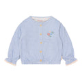 Little Dutch - Maglietta maniche lunghe denim blue stripes
