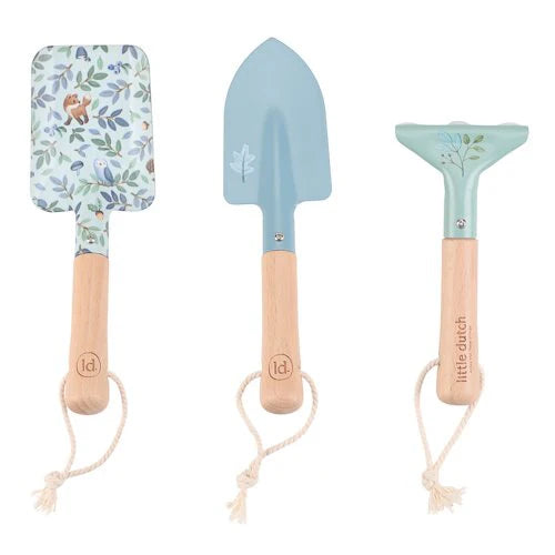 Little Dutch - Set giardinaggio 3 pezzi "Blue Forest Friends"